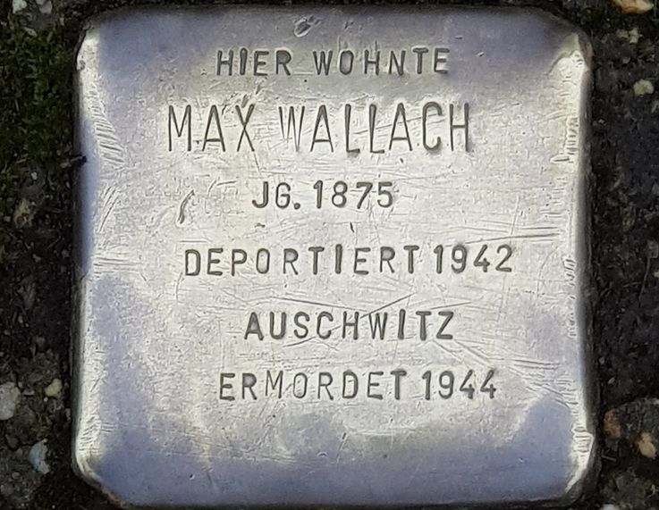 Stumbling blocks in memory of Melitta and Max Wallach, Photo: City of Dachau